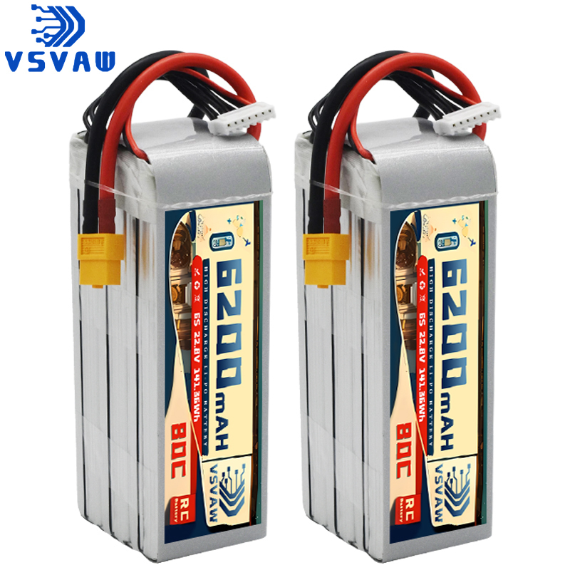 6S Lipo Battery 22.2V 5000Mah - Модернизированный LiPo аккумулятор VSVAW 6S 22.8V
