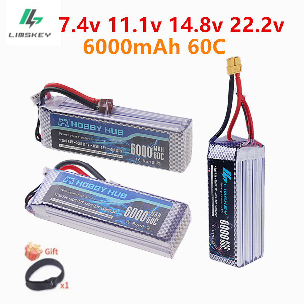 4S Lipo Battery 14.8V 6000Mah - Аккумулятор LiPo 7.4V 11.1V 14.8V 22.2V