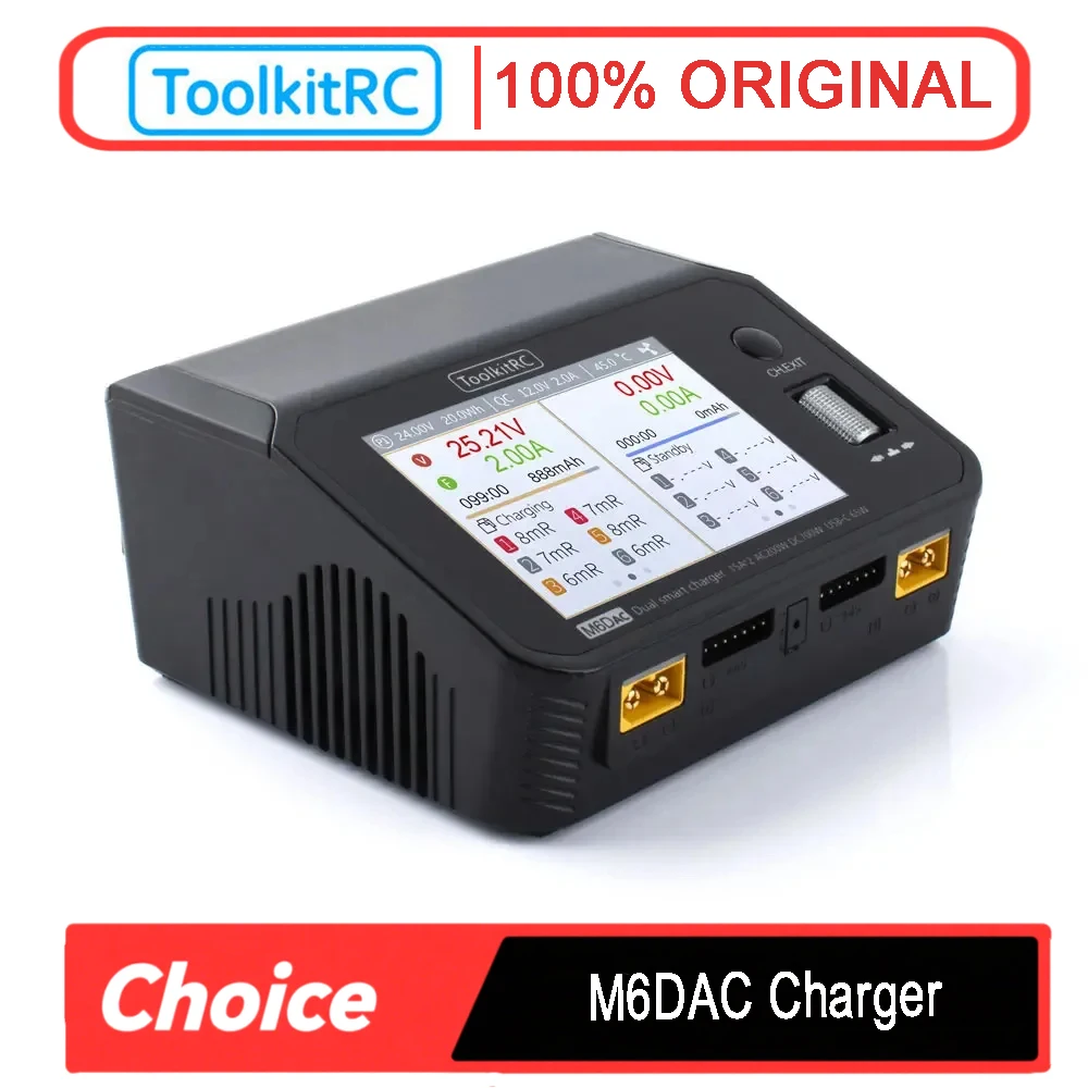 Toolkitrc M6Dac Smart Charger - ToolkitRC M6DAC Двухканальное интеллектуальное зарядное устройство/разрядник