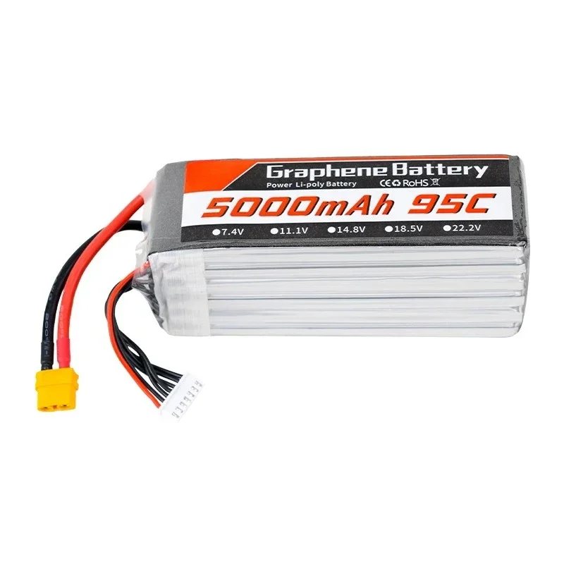 7, 9, 10-дюймовая графеновая L – обзор и цена 6S Lipo Battery 22.2V 5000Mah