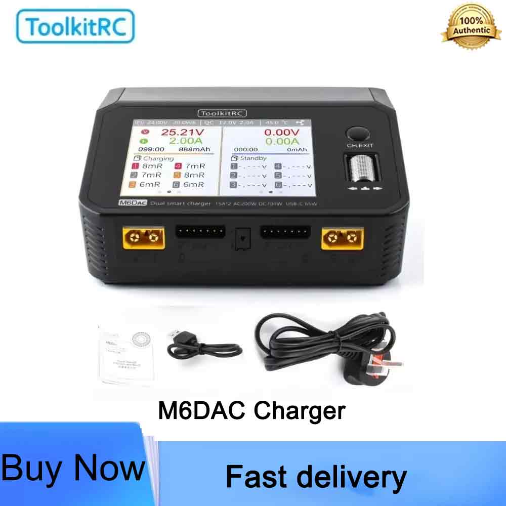 ToolkitRC M6DAC – интеллектуал – обзор и цена Toolkitrc M6Dac Smart Charger