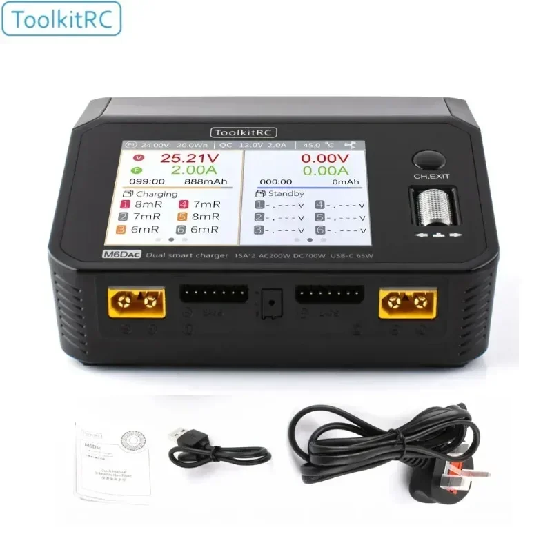 ToolkitRC M6DAC – интеллектуал – обзор и цена Toolkitrc M6Dac Smart Charger