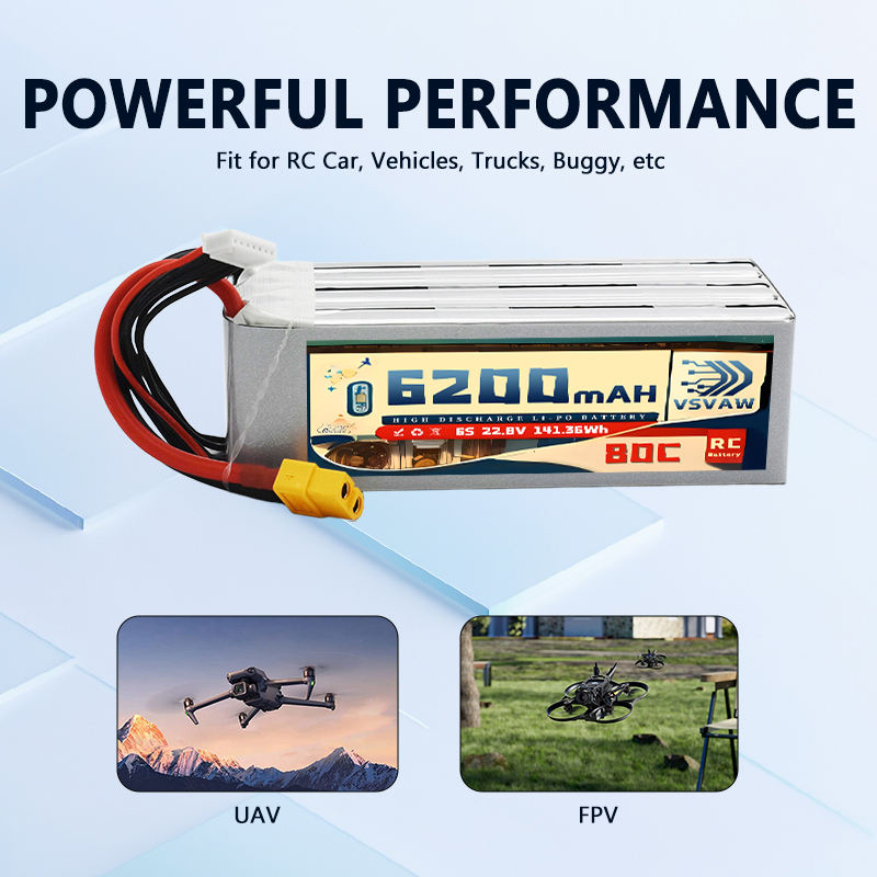 Модернизированный LiPo аккумул – обзор и цена 6S Lipo Battery 22.2V 5000Mah