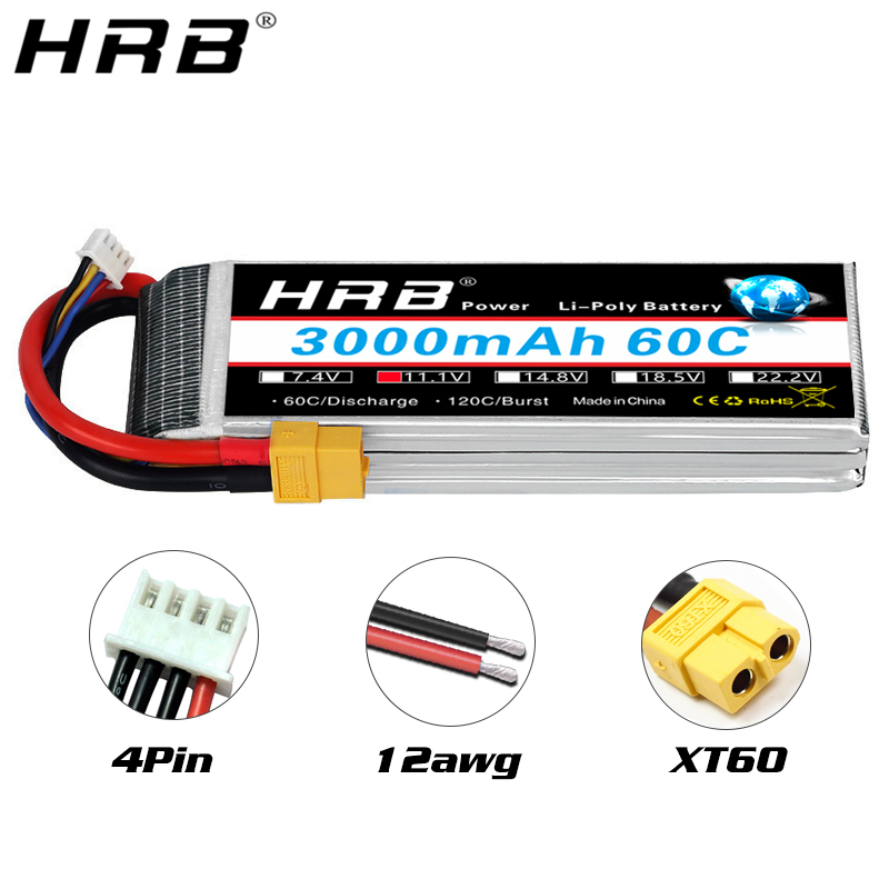 HRB lipo Аккумулятор 2S 3S 4S  – обзор и цена 4S Lipo Battery 14.8V 6000Mah